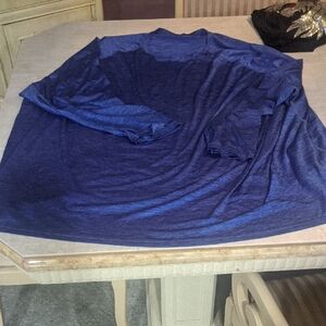 Blue Athletic Shirt Long Sleeve 6x